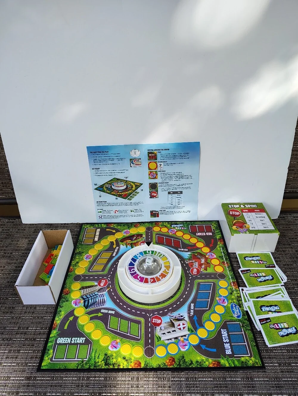Hasbro Game Mashups The Game of Life & Pop-O-Matic Trouble Game in One Box!  8+